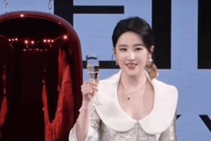 刘亦菲上海惊艳亮相，顶级骨相碾压全场